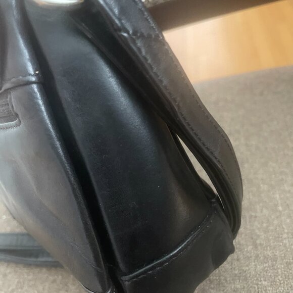 Picard German Black Leather handbag bag - Picture 6 of 9